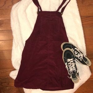 Maroon Overall Skirt